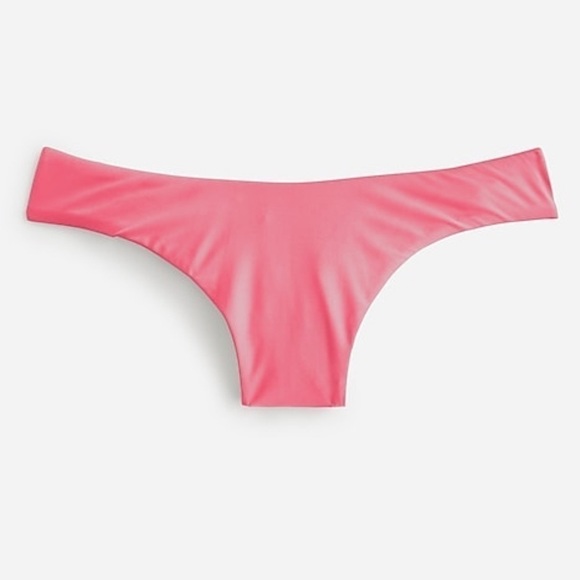 J crew curved waist cheeky bikini bottoms tea rose pink - Picture 1 of 2